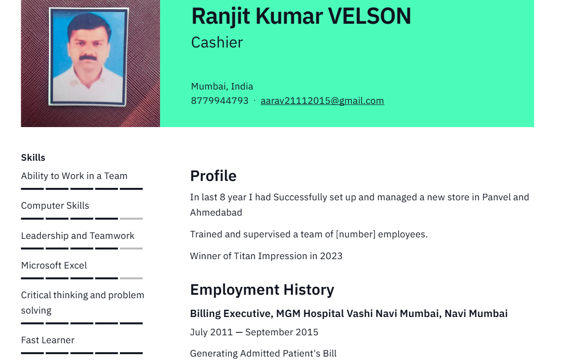 Ranjit Kumar VELSON