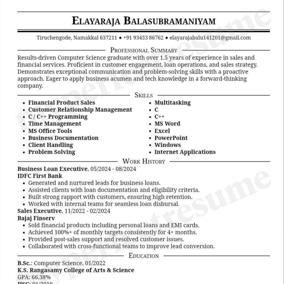 ELAYARAJA BALASUBRAMANIYAM