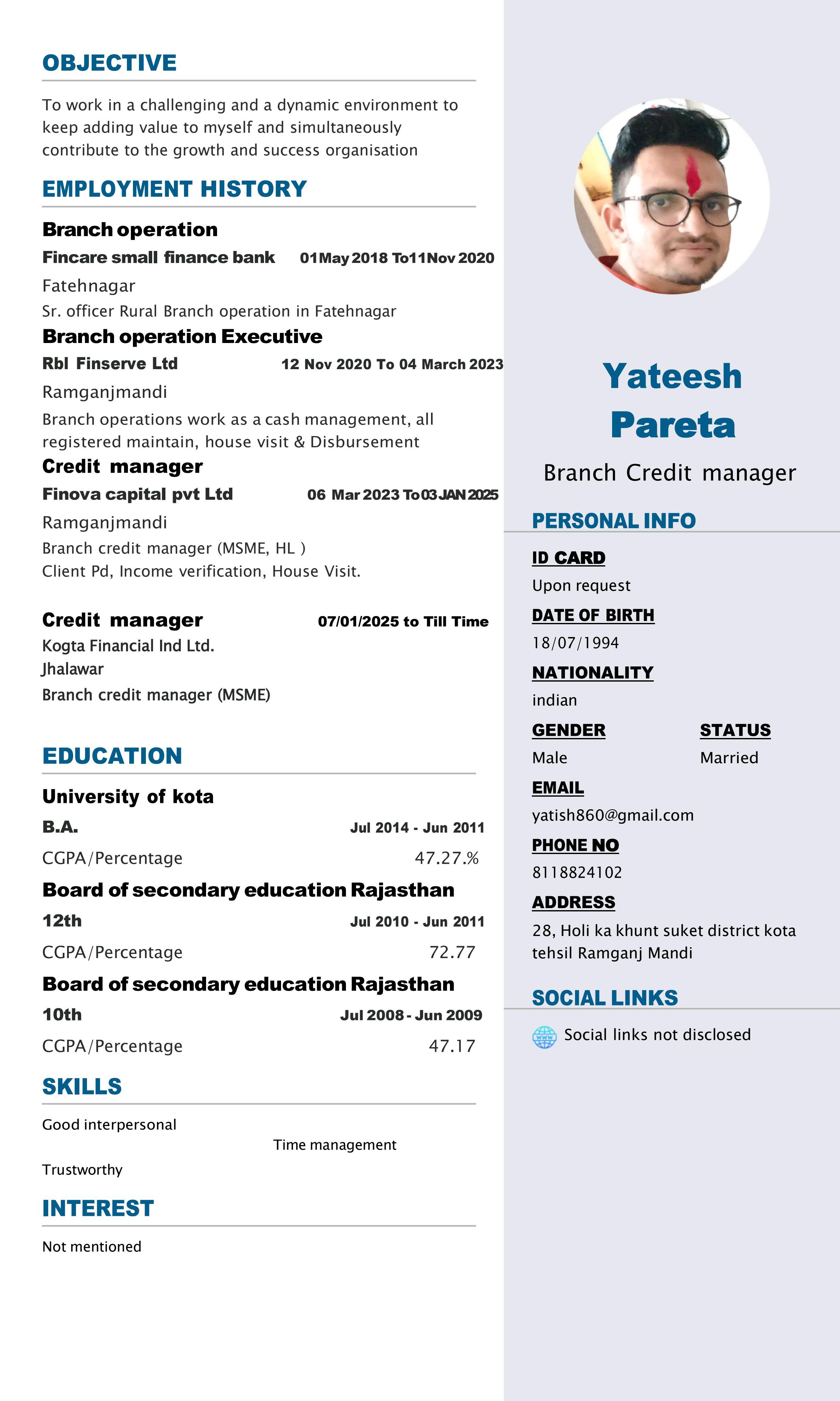 Yateesh Pareta
